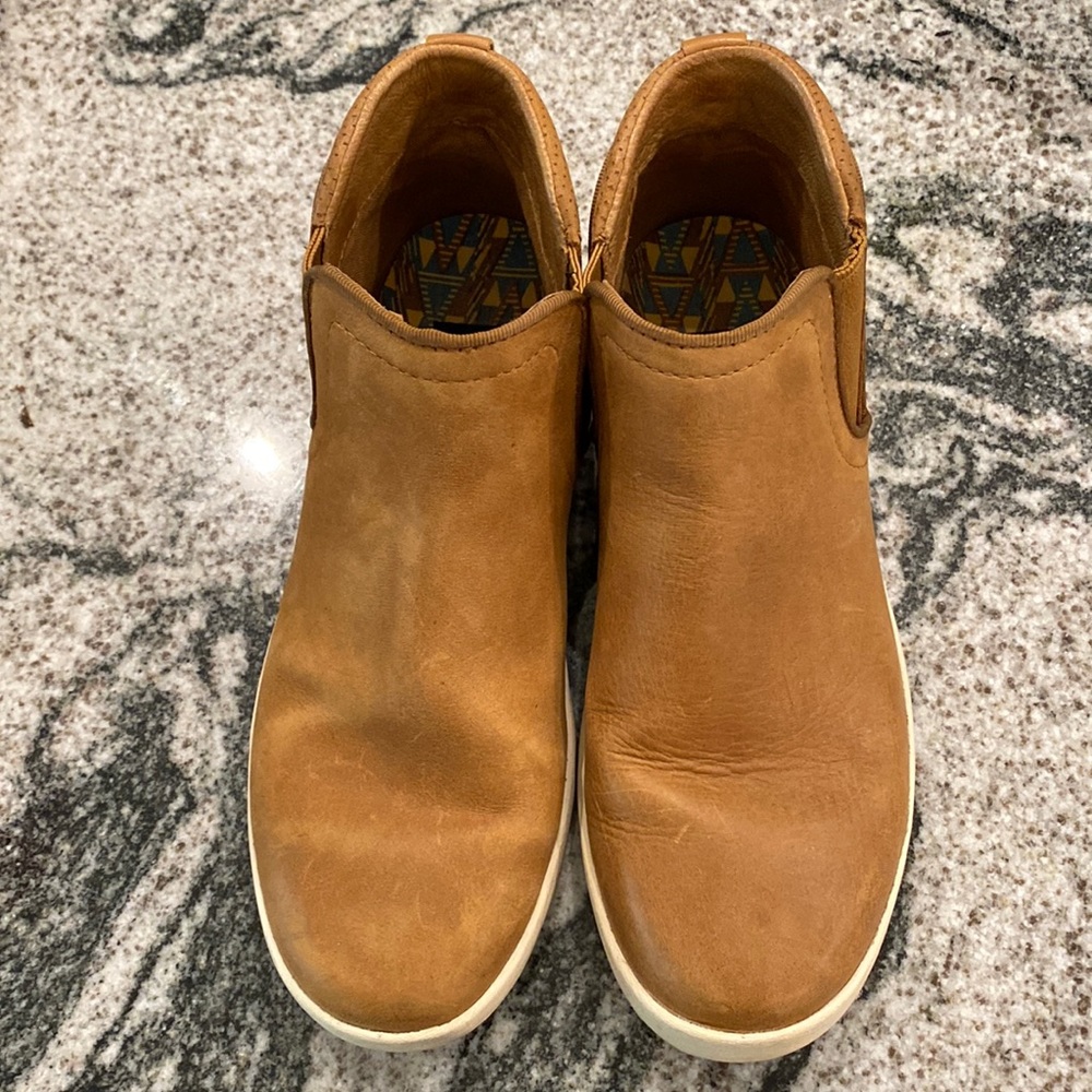 TEVA WILLOW CHELSEA LEATHER SNEAKERS WOMEN'S SHOES